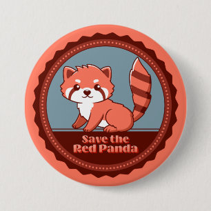 Save the Red Panda 7.5 Cm Round Badge