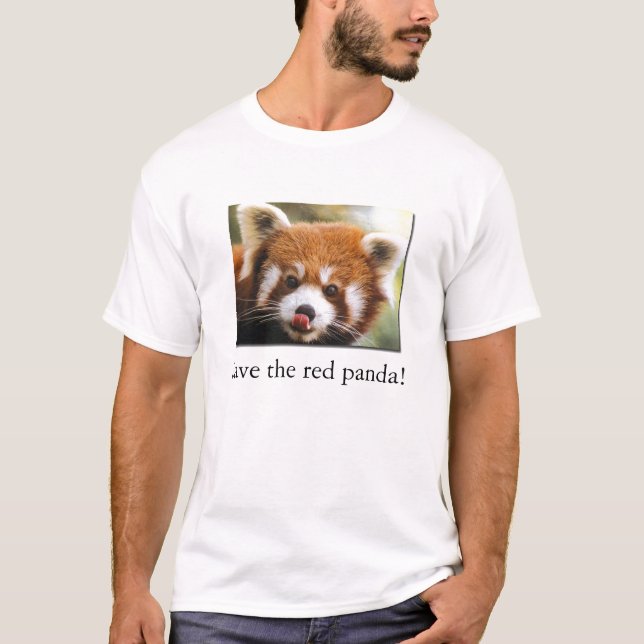 Save the red panda! Organic Kid's T-Shirt (Front)