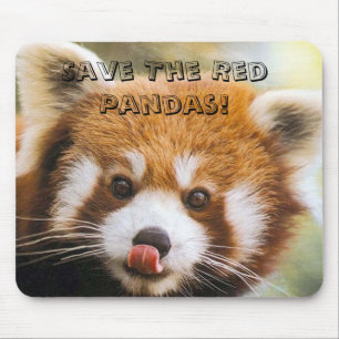 Save The Red Pandas! Mouse Mat