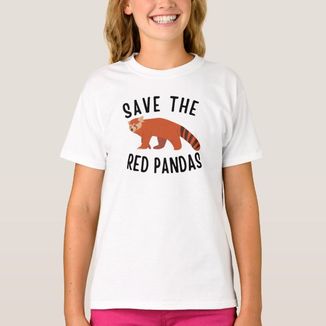 Save The Red Pandas T-Shirt (Front)