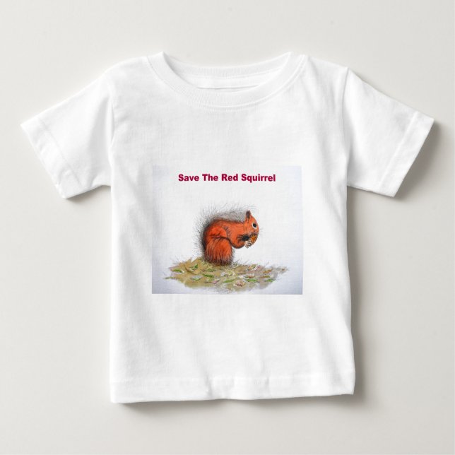 Save the red squirrel baby T-Shirt (Front)