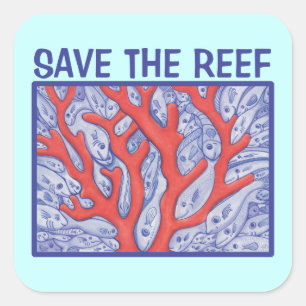 Save the Reef Happy Fish Stickers