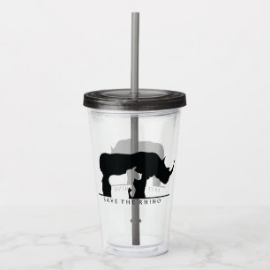 Save the Rhino Acrylic Tumbler