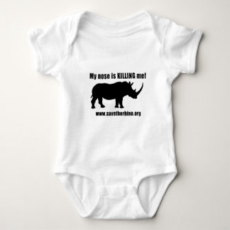 Save the Rhino Baby Bodysuit