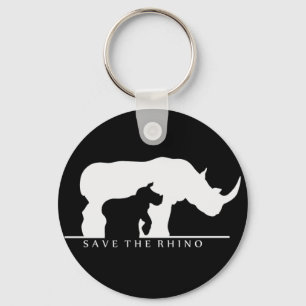 Save The Rhino Key Ring