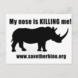 Save the Rhino Postcard