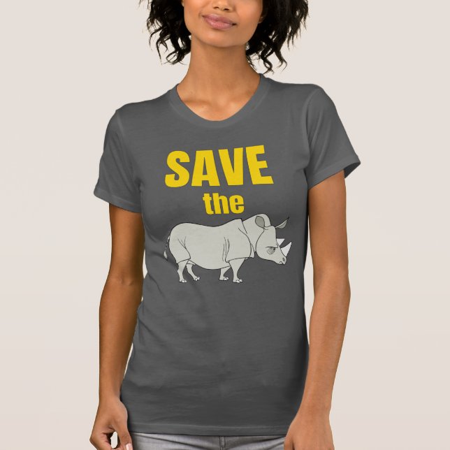 Save The Rhino! T-Shirt (Front)