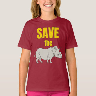 Save The Rhino! T-Shirt