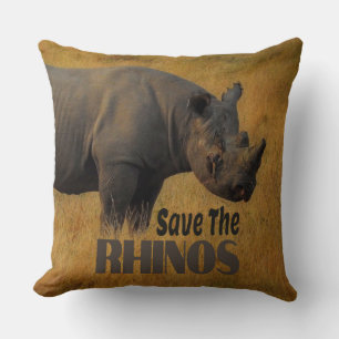 Save The Rhinos Cushion