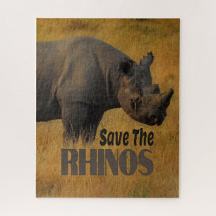 Save The Rhinos Jigsaw Puzzle
