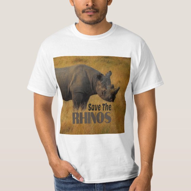 Save The Rhinos T-Shirt (Front)