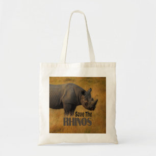 Save The Rhinos Tote Bag
