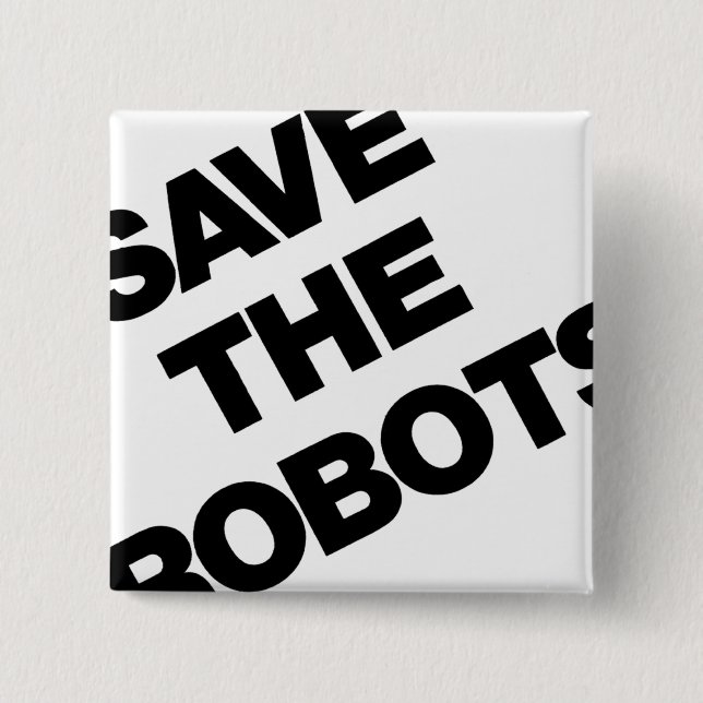 Save The Robots After-Hours Club New York City 15 Cm Square Badge (Front)