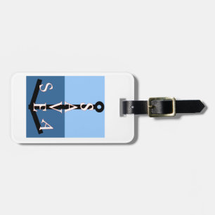 save the sea luggage tag