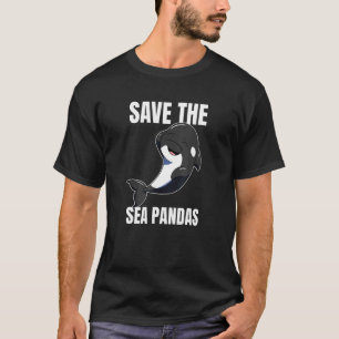 Save The Sea Pandas Orca Whale T-Shirt