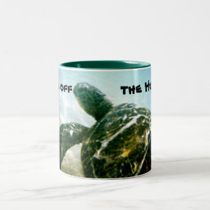 Save the Sea Turtle Two-Tone Coffee Mug