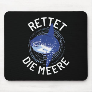 Save The Seas Environmental Protection Ocean Moonf Mouse Mat