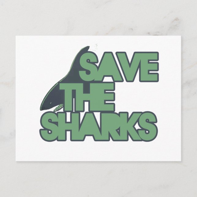Save the Sharks Postcard (Front)
