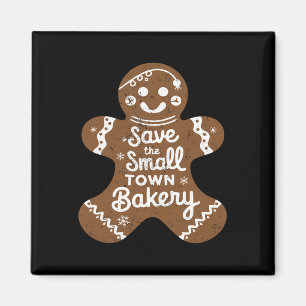 Save The Small Xmas Town Kery Gingerbread Christma Magnet