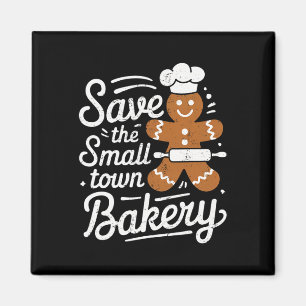 Save The Small Xmas Town Kery Gingerbread Christma Magnet