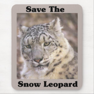 Save the Snow Leopard Mouse Mat