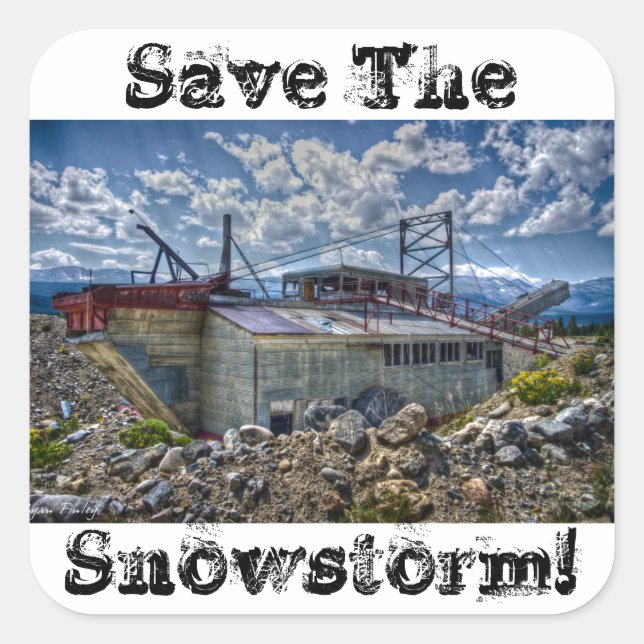 Save the Snowstorm! - Sticker (Front)
