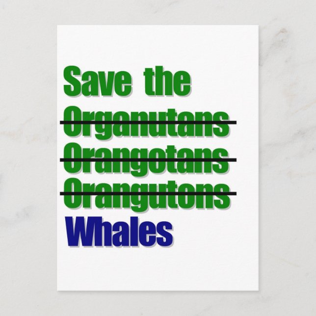Save the spelling postcard (Front)