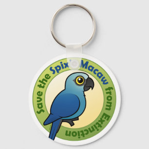 Save the Spix's Macaw from Extinction Key Ring