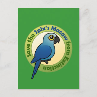 Save the Spix's Macaw from Extinction Postcard