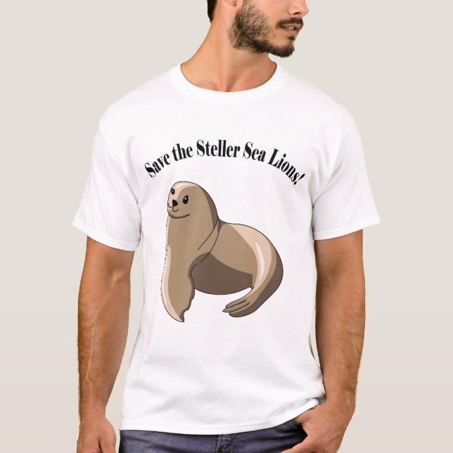 Save the Steller Sea Lions! T-Shirt (Front)