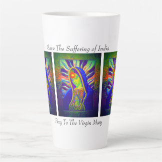 Save The Suffering of India Latte Mug