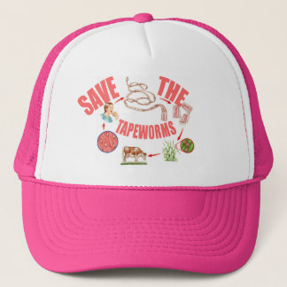 Save the Tapeworms Trucker Hat