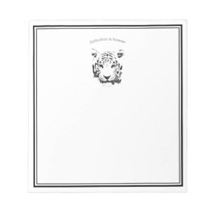 Save the Tiger Notepad