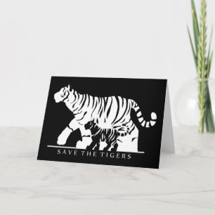 Save the Tigers (Black) Card