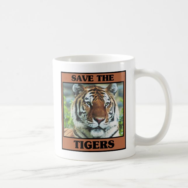 Save the Tigers Coffee Mug (Right)