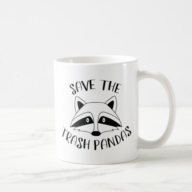 Save The Trash Pandas Coffee Mug (Right)