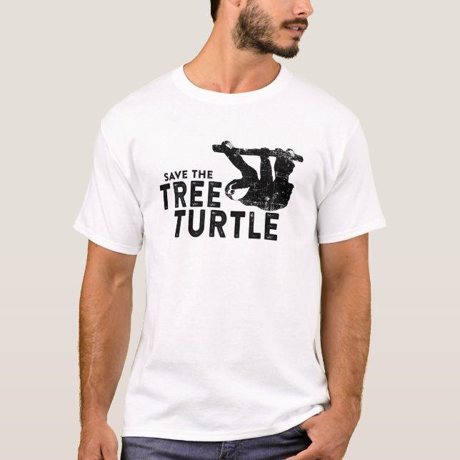 Save the Tree Turtle T-Shirt (Front)