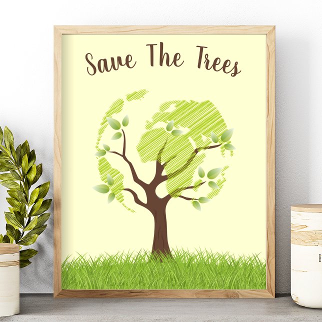 Save The Trees Ecology Environmental Eco Poster (Creator Uploaded)