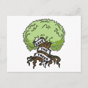 Save The Trees Postcard