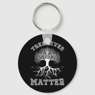 Save The Trees Tree Lives Arbor Day Key Ring
