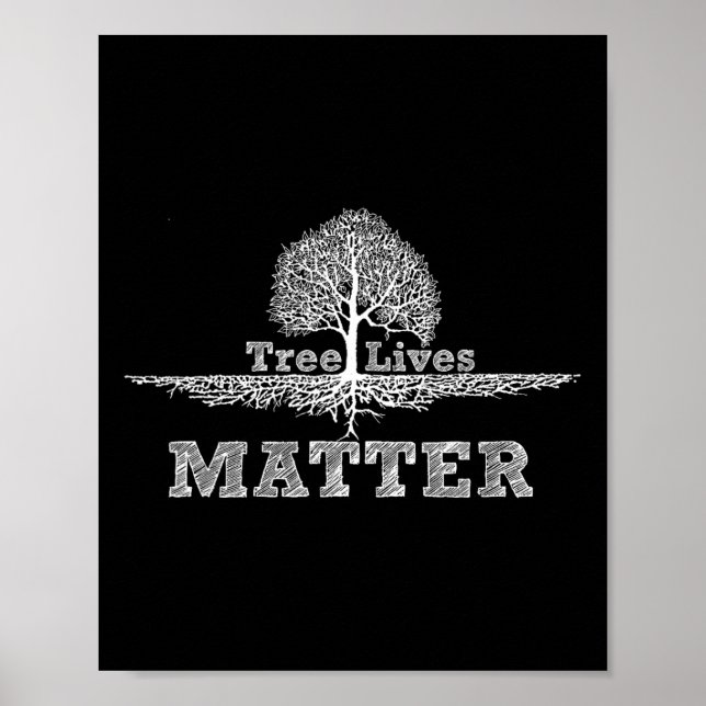 Save The Trees Tree Lives Problem National Earth-d Poster (Front)