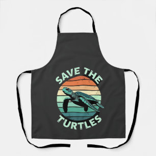 Save The Turtles Animal Turtle Pet Lover (4) Apron