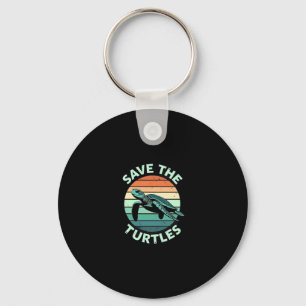 Save The Turtles Animal Turtle Pet Lover (4) Key Ring