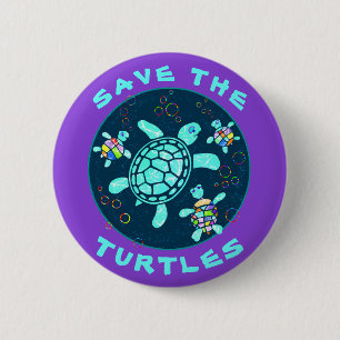 Save the Turtles Button