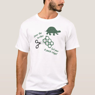Save the Turtles Cut Six Pack Rings T-Shirt