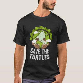 Save The Turtles Ecology Ocean Ecosystem Sea Turtl T-Shirt