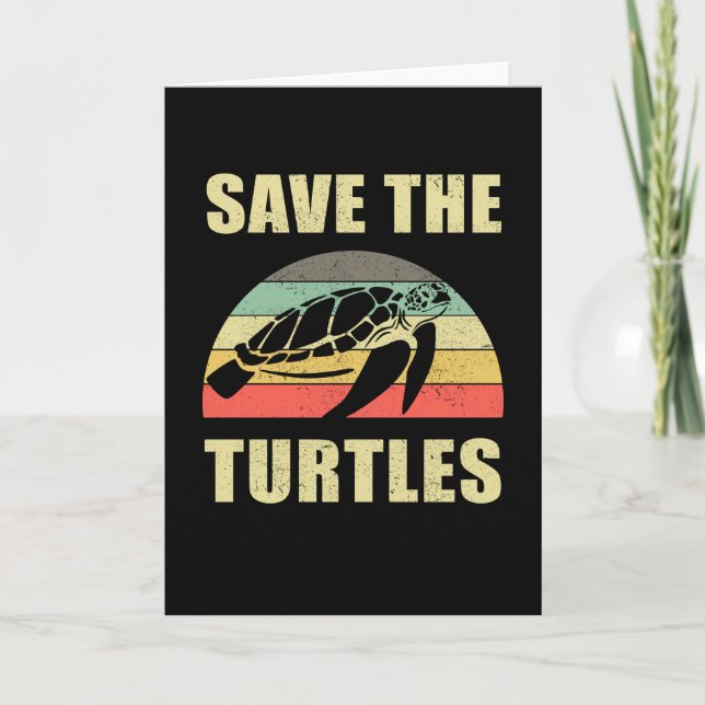 Save The Turtles Pollution Card (Front)