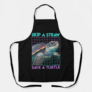 Save the Turtles Save the Ocean Environmental Care Apron