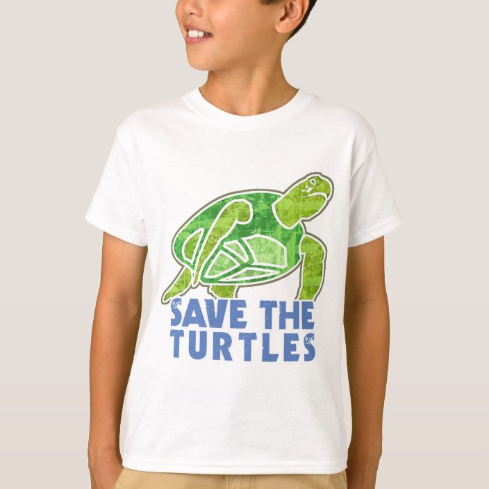 Save the Turtles T-Shirt | Zazzle.co.uk