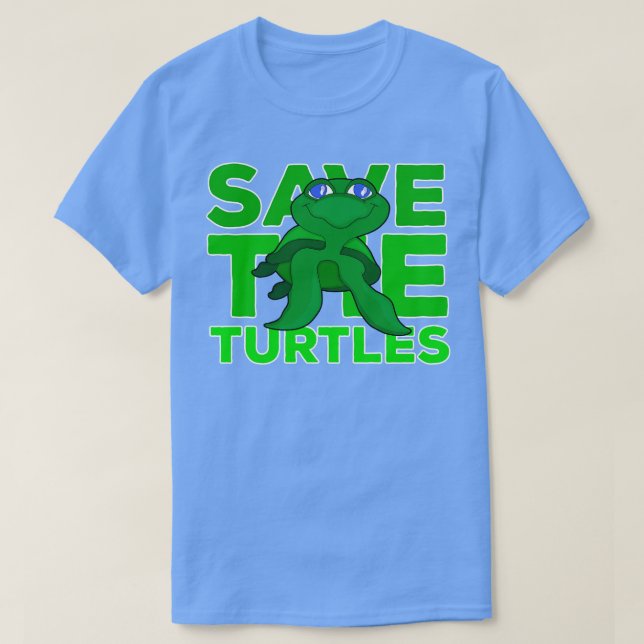 Save The Turtles T-Shirt (Design Front)